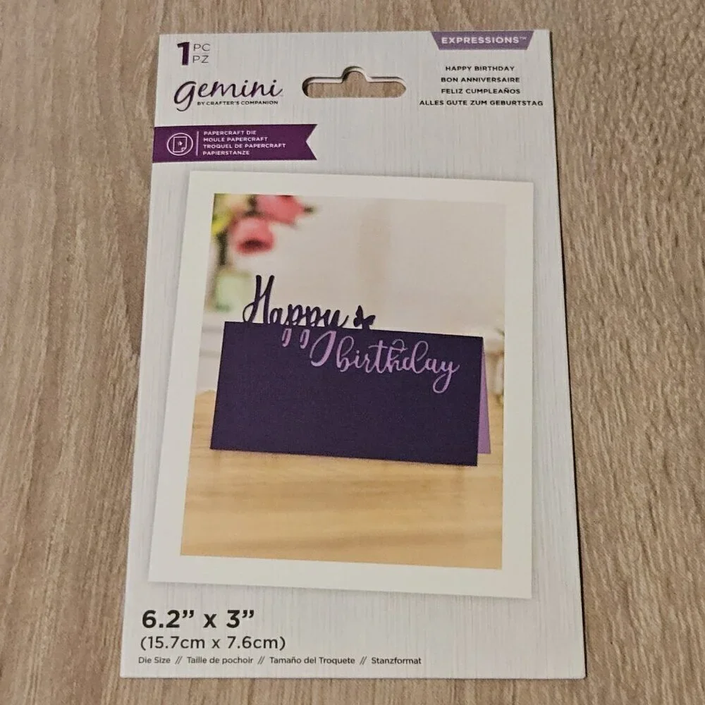 Gemini By Crafters Companion Expressions Papercraft Die